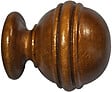 MOBOIS - Embout boule rainurée en bois chêne - Diam.28mm - vignette