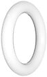 MOBOIS - Anneaux plastique pour rideaux Blanc - Lot de 10 - Diam.20mm - vignette