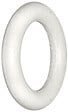 MOBOIS - Anneaux à rideaux plastique blanc Diam.56mm - vignette