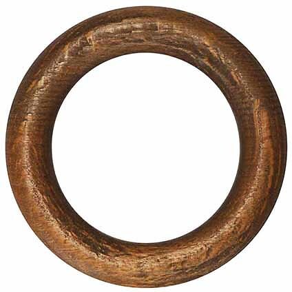MOBOIS - 10 ANNEAUX BOIS D.56MM D.28mm DECOR CHENE - large