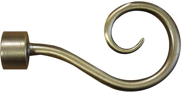 MOBOIS - Embout crosse rideaux métal laiton vieilli - Diam.20mm - large