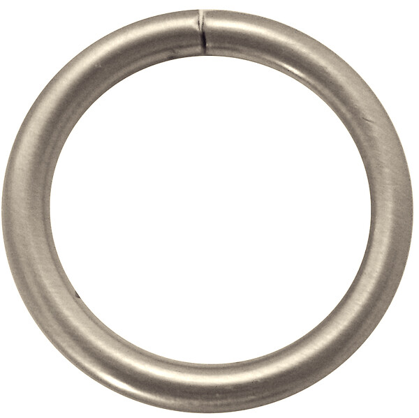 MOBOIS - Lot de 10 anneaux pour rideaux - Métal - Diam.40mm chrome brossé - large