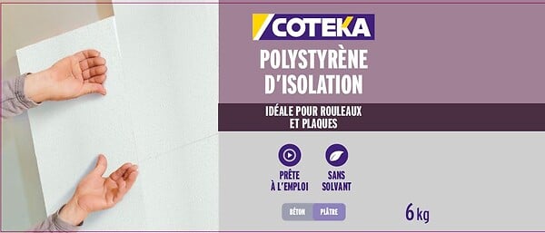 COTEKA - Colle polystyrene isolation 6kg - large
