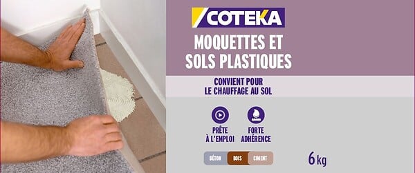 COTEKA - Colle moquette-sols plastique 6kg - large