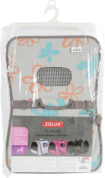 ZOLUX - Sac de transport pour chien et chat Flower S Gris 4 kg - large