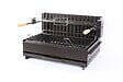 LE MARQUIER - Barbecue à charbon acier double foyer Vulcain TB noir - vignette