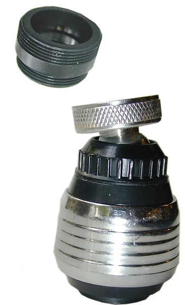 ECOUL - Douchette rotule murale 2 jets 22-24x100mm - large