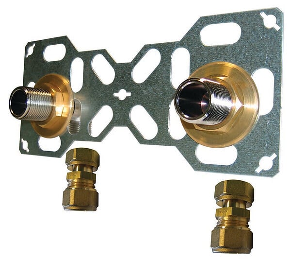 NOYON & THIEBAULT - Kit de fixation platine double 150mm PER à compression - large