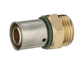 NOYON & THIEBAULT - Raccord pour PER à sertir M M20x27 D.16 - large