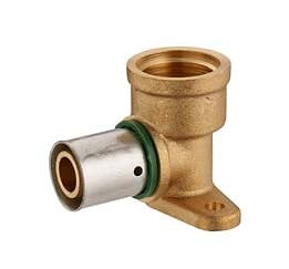 NOYON & THIEBAULT - Coude applique pour PER à sertir F15x21 D.12 - large