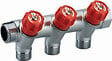 NOYON & THIEBAULT - Collecteur robinetterie rouge MF20x27 - 3 départs - vignette