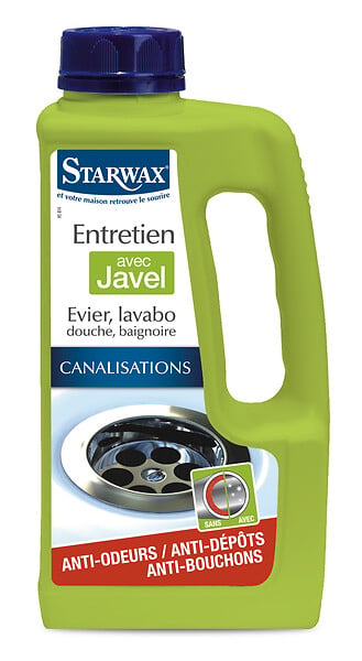 STARWAX - Entretien Canalisations Javel - 1L - Liquide - large