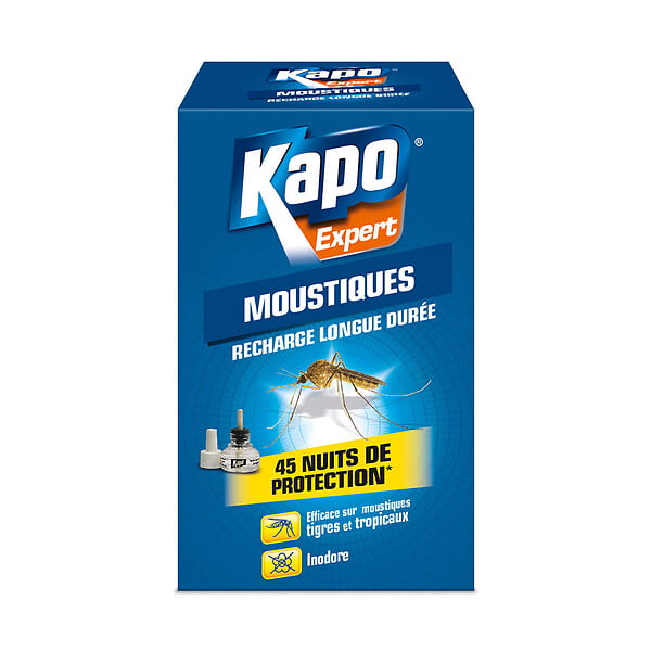 KAPO - Recharge liquide anti-moustiques - 35ml - 45 nuits - large