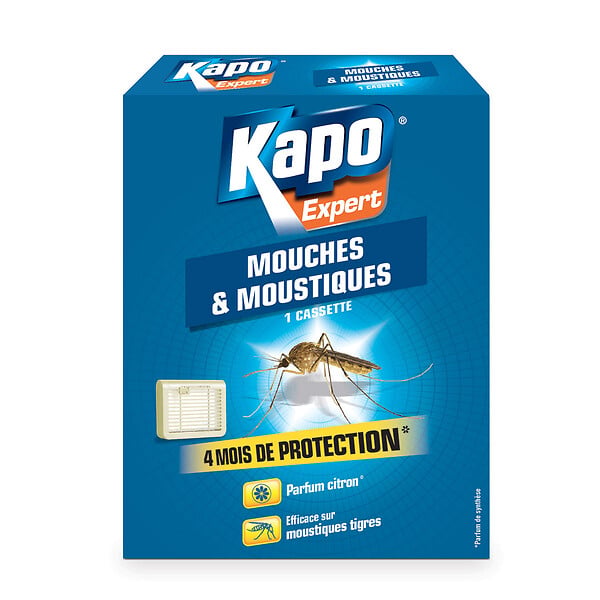 KAPO - Cassette insecticide mouches-moustiques - Gel - 4 mois - large