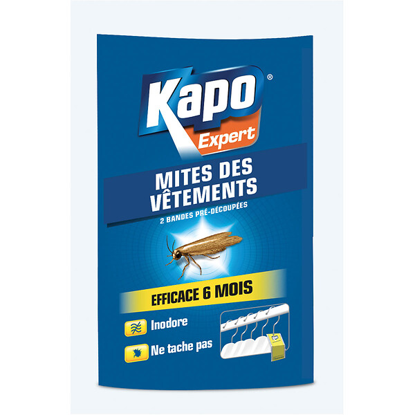 KAPO - Bandes Papier accordéon découpable anti-mite textile x2 - large