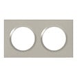 LEGRAND - Plaque de finition carrée Dooxie 2 postes Plum - vignette