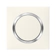 LEGRAND - Plaque carrée dooxie 1 poste finition blanc avec bague effet chrome - vignette