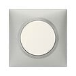 LEGRAND - Plaque de finition carrée Dooxie 1 poste Aluminium - vignette