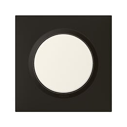 LEGRAND - Plaque de finition carrée Dooxie 1 poste Noir velours - large