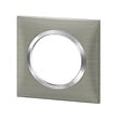 LEGRAND - Plaque carrée dooxie 1 poste finition effet inox brossé - vignette