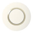 LEGRAND - Plaque ronde Dooxie 1 poste - Plastique - Dune - vignette