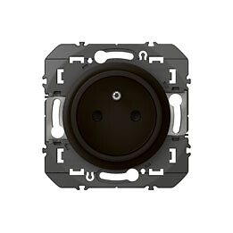 LEGRAND - Prise de courant easyréno 2P+T faible profondeur dooxie 16A noir - large