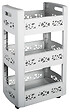 EDA - Resserre Mobilo à roulettes de 45 cm blanc cérusé - vignette