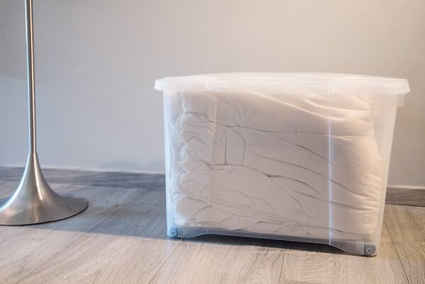 EDA - Boite de rangement clipbox 60 litres naturel - large
