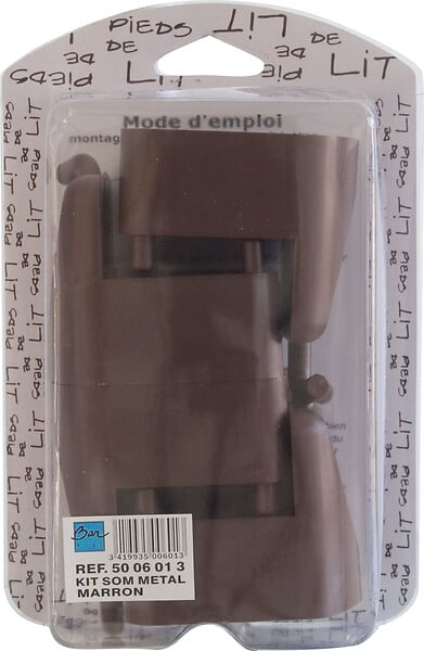 BAR PLUS - Adaptateurs pied de lit - sommier à lattes x4 pièces - large