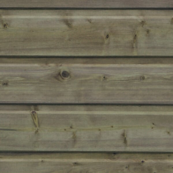 NORSILK - Lot de 5 clins en sapin traité - Vert - 18x135mm L.2.35m - large