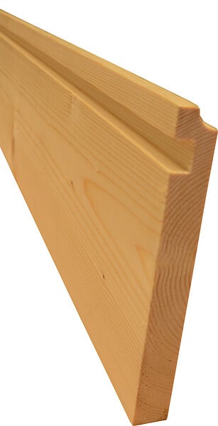 NORSILK - Planche de rive sapin du Nord 21x220mm Longueur 2.05m - large
