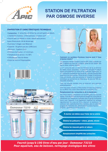 APIC - Osmoseur avec réservoir BNT-RO50-C30 - large