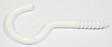 COTEKA - 10 crochets d'armoire plastique blanc 2.5x10mm - vignette
