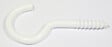 COTEKA - 3 crochets d'armoire plastique blanc 4.5x35mm - vignette