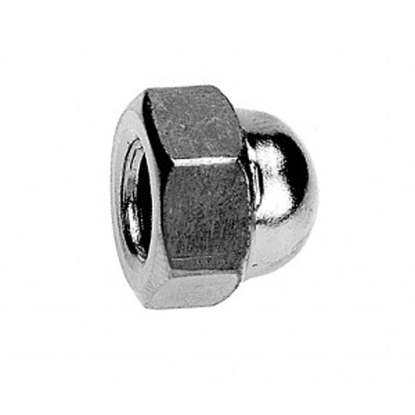 COTEKA - 4 écrous borgnes acier zingué 6mm - large