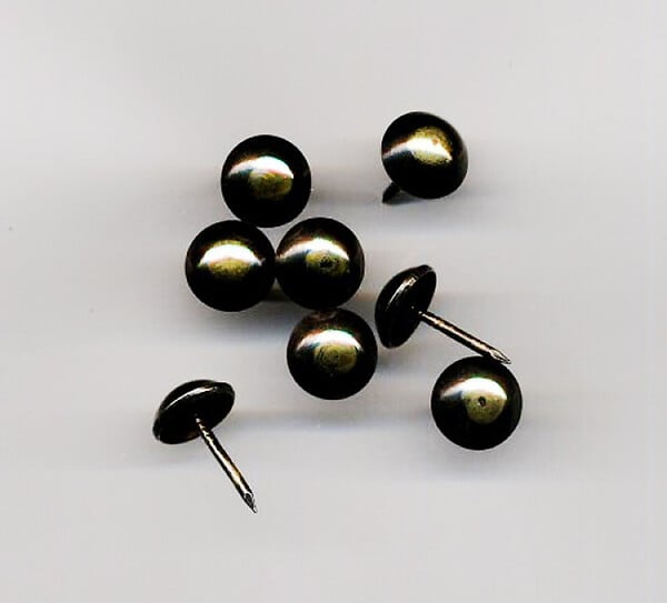 COTEKA - 30 clous d'ameublement bronze Renaissance 10.5mm - large
