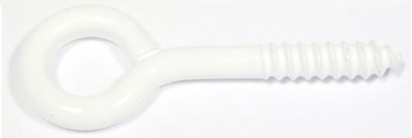 COTEKA - 18 pitons à vis plastique blanc 2.25x10mm - large
