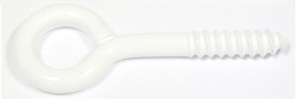COTEKA - 3 pitons à vis acier plastifié 4x30mm - large