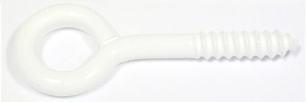 COTEKA - 3 pitons à vis acier plastifié 5x40mm - large