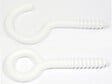 COTEKA - 8 pitons vis + crochets plastique blanc - vignette