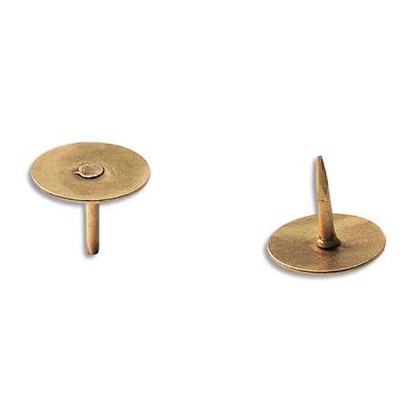 COTEKA - 120 punaises acier laitonné 9mm - large