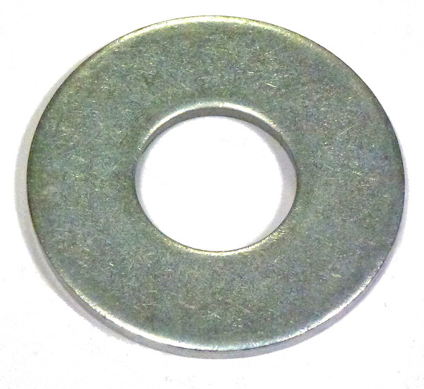 COTEKA - 30 rondelles plates larges acier zingué 6mm - large