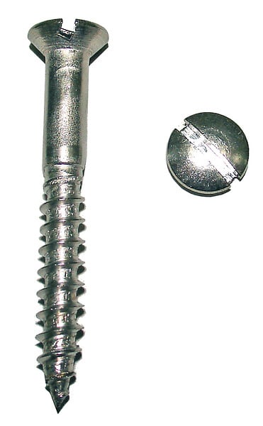 COTEKA - Vis à bois en acier zingué tête fraisée - 4x30mm - large