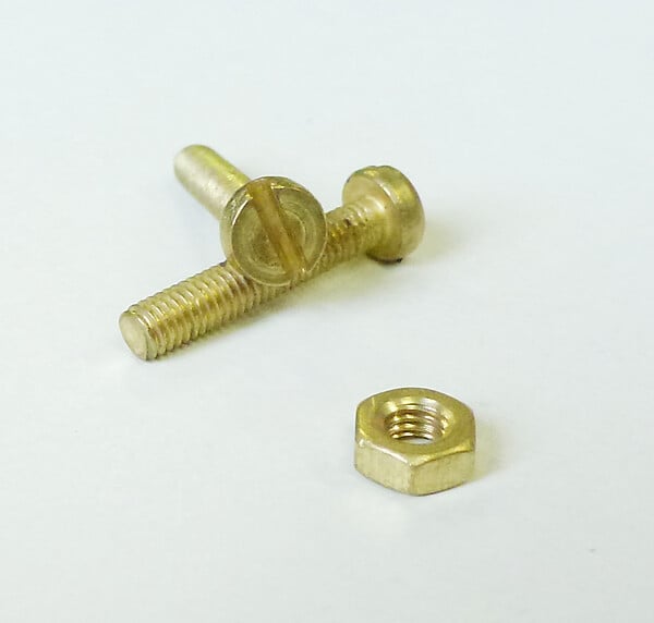 COTEKA - Boulons tête cylindrique laiton - 3x16mm - x16 - large