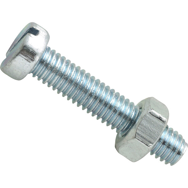 COTEKA - 9 boulons acier zingué tête cylindrique fendue 5x40mm - large