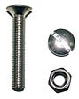 COTEKA - 32 boulons tête fraisée fendue acier zingué 3x16mm - vignette