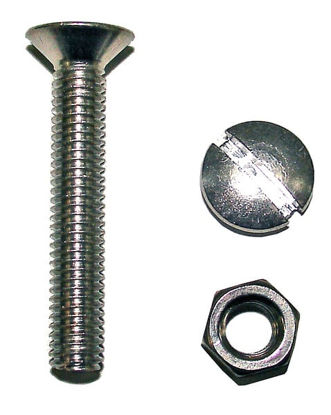 COTEKA - Boulons tête fraisée fendue acier zingué - 5x50mm - large