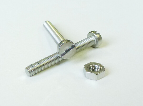 COTEKA - 5 boulons tête cylindrique fendue inox A4 4x20mm - large