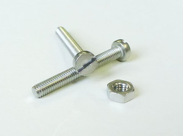 COTEKA - x4 boulons tête cylindrique fendue inox A4 - 6x40mm - large