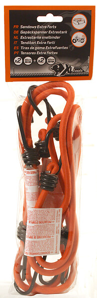 XLPTOOLS - Lot de 4 sandows Diam.8mm - Caoutchouc - 2x80cm & 2x60cm - large